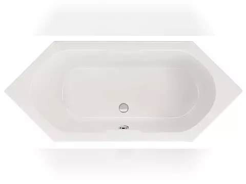 Schröder Badewanne sechseck weiß,...