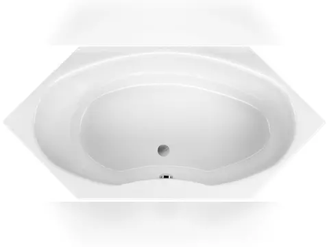 Schröder Badewanne sechseck weiß, 190x90x485cm...