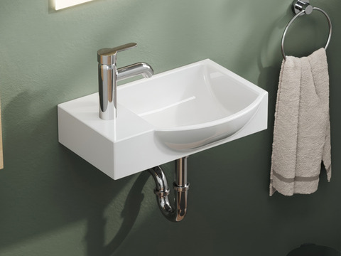 Aqua Bagno Waschbecken Minizia 45x32x15cm mit Hahnloch...