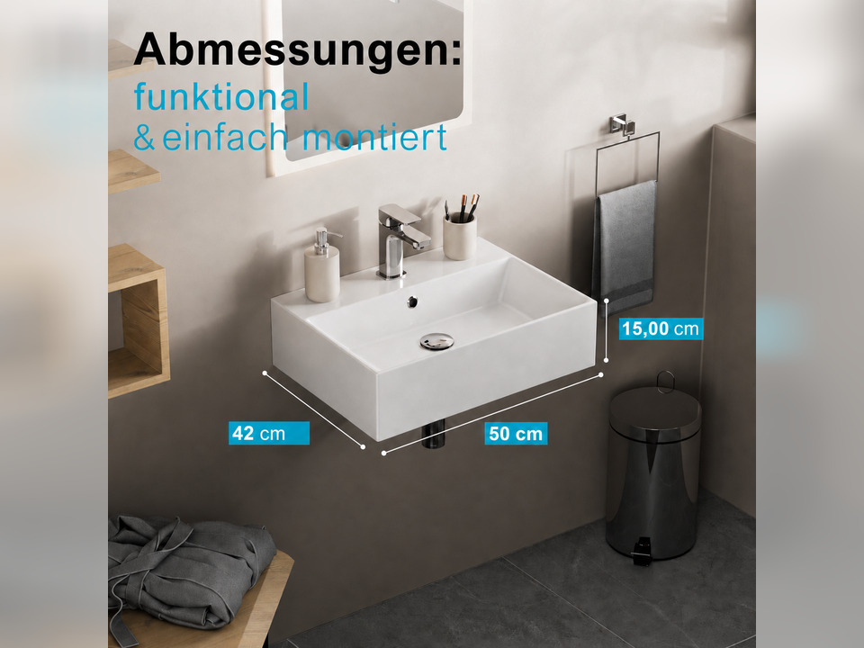 Waschbecken Aufsatzwaschtisch 0cm - Loft - KS.50-V2