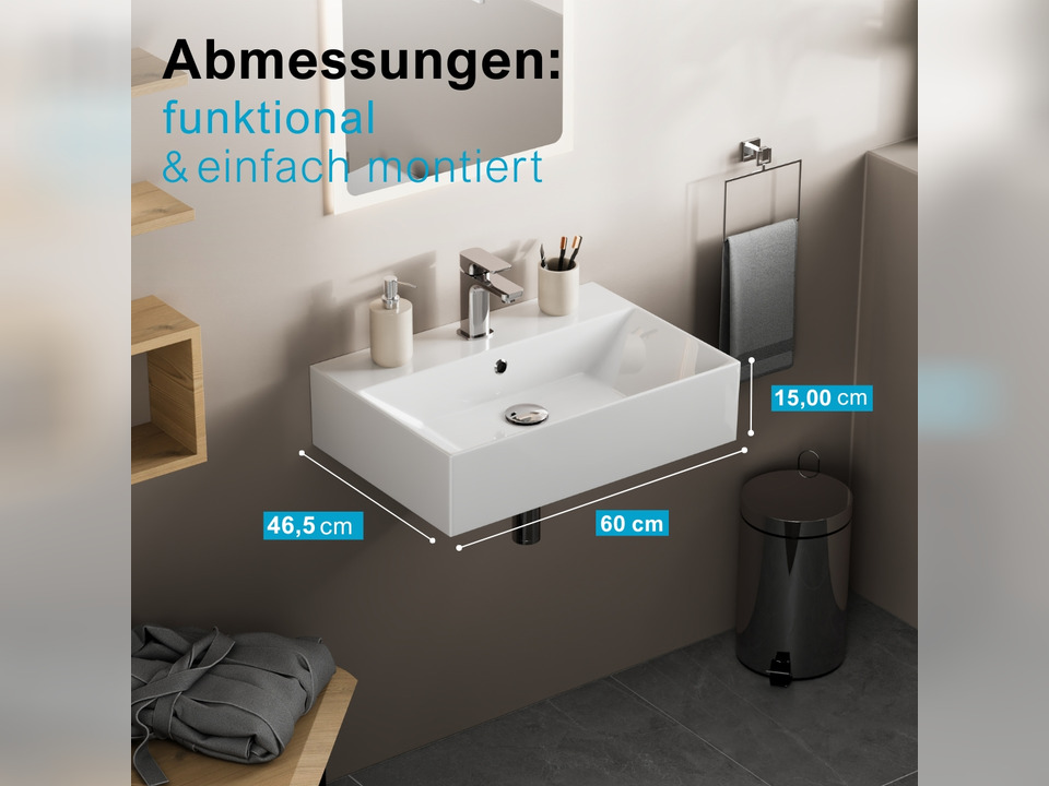 Waschbecken Aufsatzwaschtisch 0cm - Loft - KS.60-V2