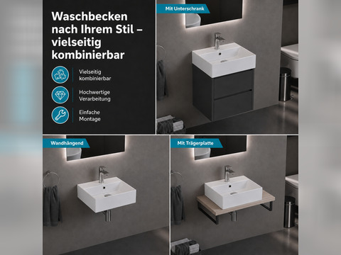 Waschbecken Aufsatzwaschtisch 81cm - Loft Air -...