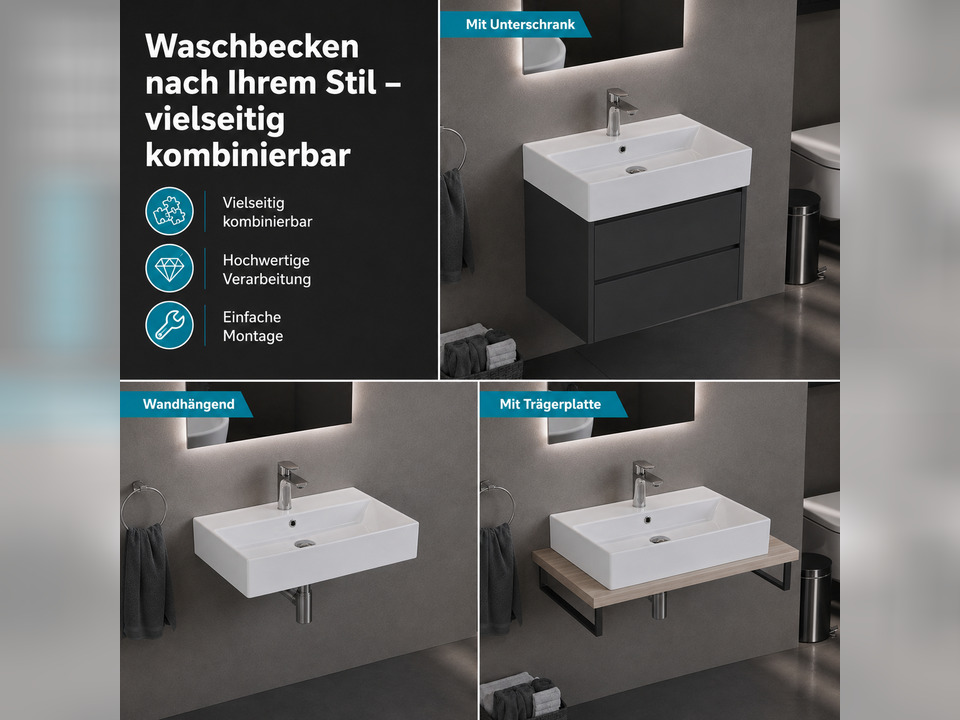 Waschbecken Aufsatzwaschtisch 61cm - Loft Air - 10.14.30.018.01