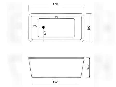 Freistehende Design Wanne aus Acryl NA17
