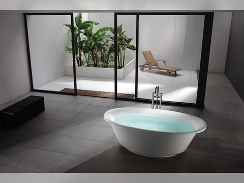 Freistehende Design Wanne aus Acryl NA26