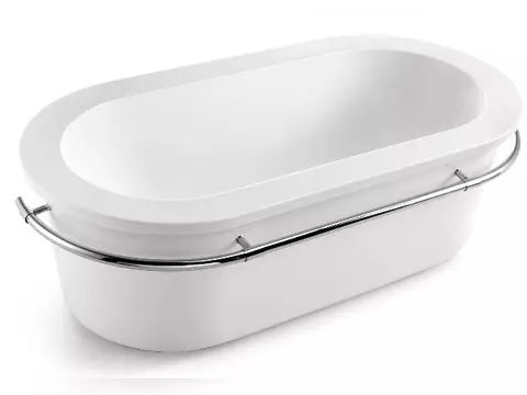 Aqua Bagno Freistehende Designwanne Badewanne 175x90x58cm