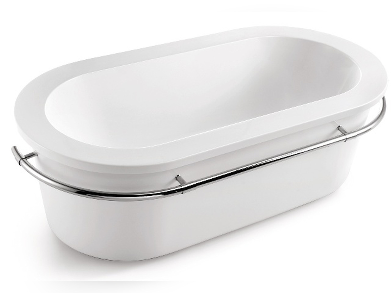 Aqua Bagno Freistehende Designwanne Badewanne 175x90x58cm