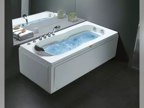 Whirlpool 170cm Rechteck-Badewanne MILANO Comfort