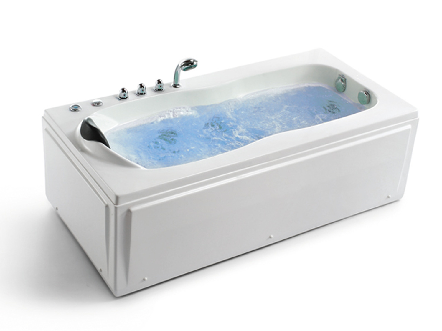 Whirlpool 170cm Rechteck-Badewanne MILANO Comfort