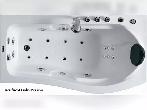 Whirlpool 170cm Rechteck-Badewanne DUBLIN Comfort