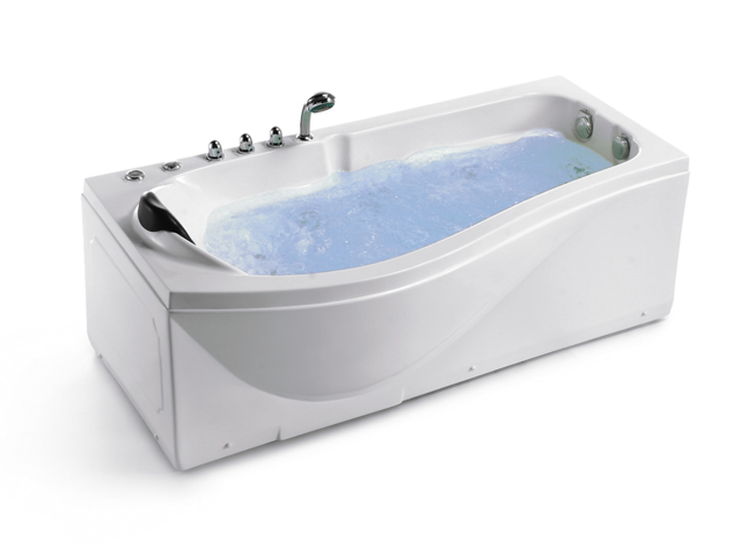 Whirlpool 170cm Rechteck-Badewanne DUBLIN Comfort