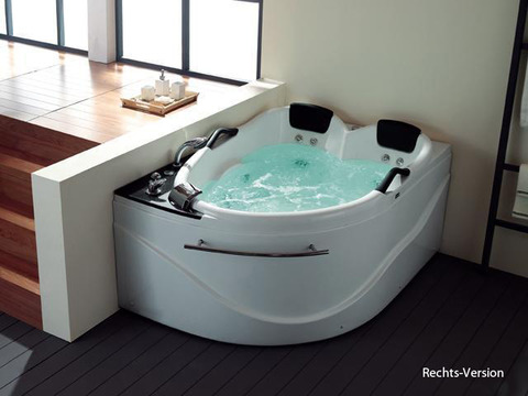 Whirlpool 175cm Eck-Badewanne BARCELONA Comfort