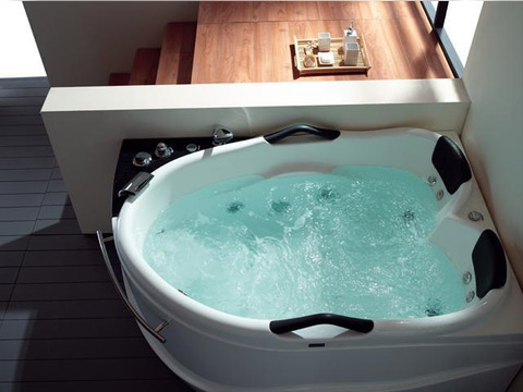 Whirlpool 175cm Eck-Badewanne BARCELONA Comfort