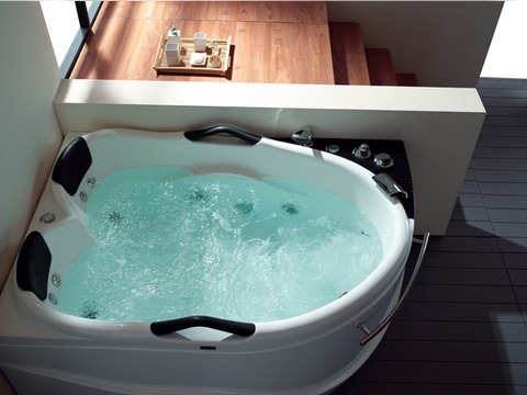 Whirlpool 175cm Eck-Badewanne BARCELONA Comfort