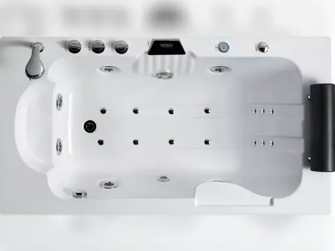 Whirlpool 170cm Rechteck-Badewanne CALIFORNIA Comfort