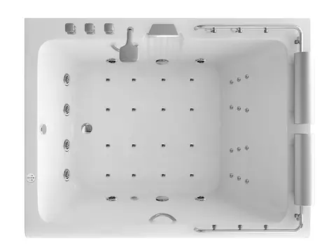 Whirlpool 180cm Rechteck-Badewanne DALLAS Comfort
