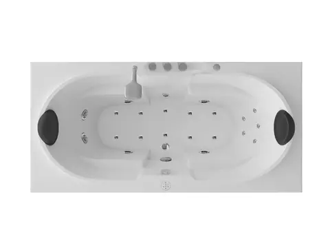 Whirlpool 190cm Rechteck-Badewanne LIVERPOOL Comfort