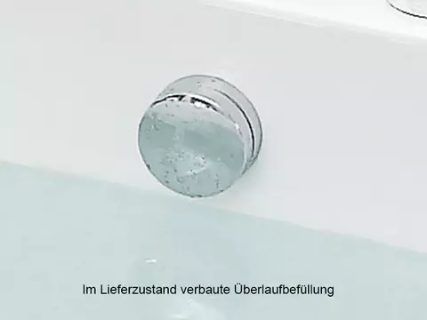Whirlpool 190cm Rechteck-Badewanne LIVERPOOL Comfort