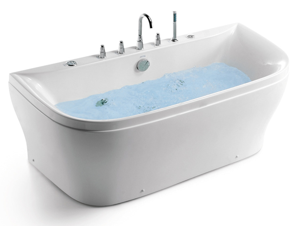 Rechteckige flache Wanne, Whirlpool, Modus