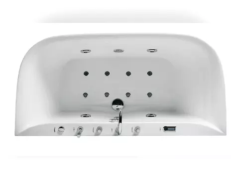 Whirlpool 180cm Rechteck-Badewanne NEW YORK ComfortLED