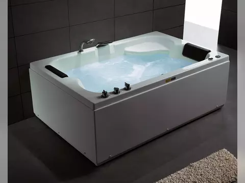 Whirlpool 200cm Rechteck-Badewanne MARSEILLEXL Comfort