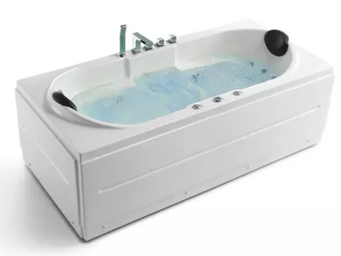 Whirlpool 220cm Rechteck-Badewanne LIVERPOOL220 Comfort
