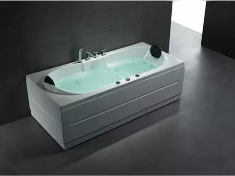 Whirlpool 220cm Rechteck-Badewanne LIVERPOOL220 Comfort