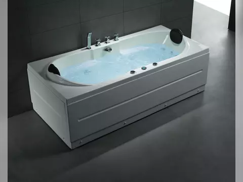 Whirlpool 180cm Rechteck-Badewanne LIVERPOOL180 Comfort