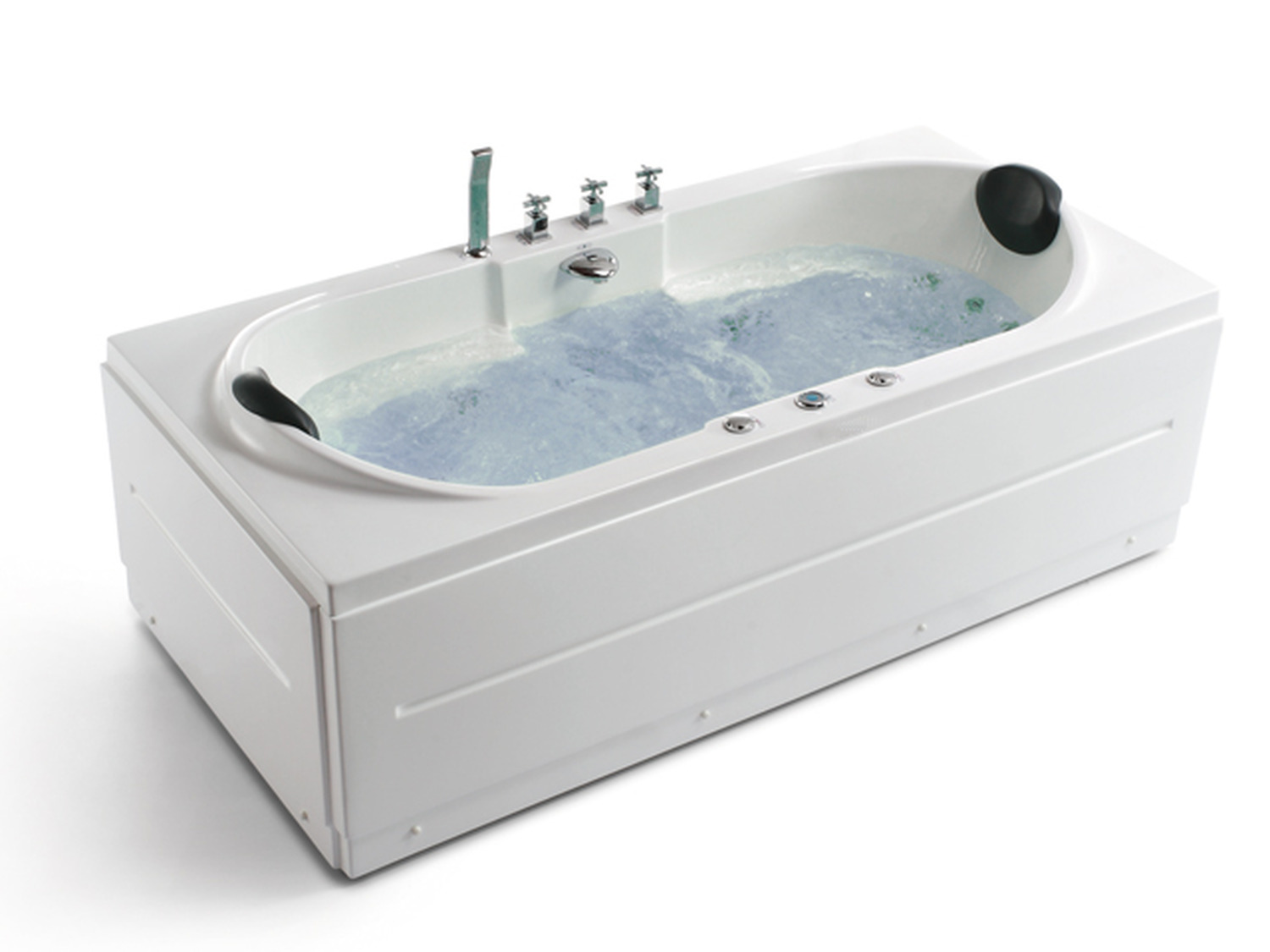 Whirlpool 180cm Rechteck-Badewanne LIVERPOOL180 Comfort