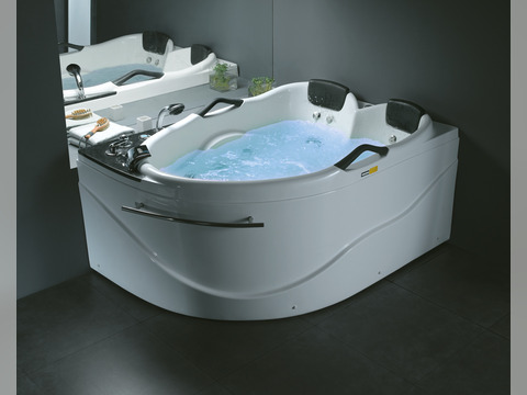 Whirlpool 175cm Eck-Badewanne BARCELONA.DIGI Classic+