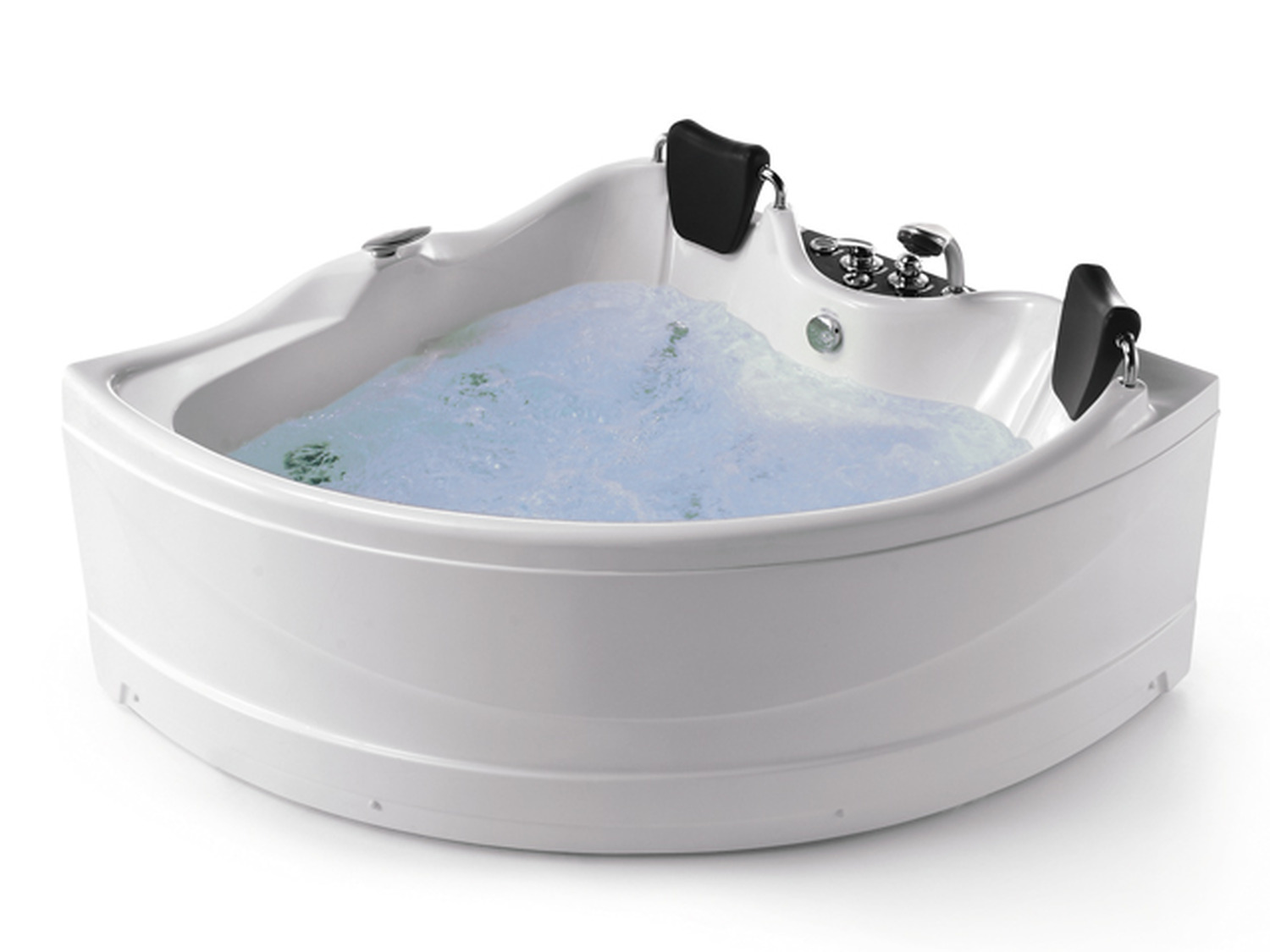 Whirlpool 165cm Eck-Badewanne HAMBURGXL.LED Comfort