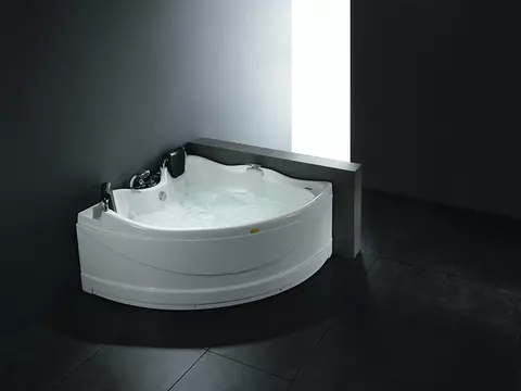 Whirlpool 150cm Eck-Badewanne HAMBURG.LED ComfortLED