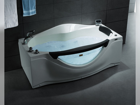 Whirlpool 180cm Rechteck-Badewanne RIO(L).DIGI Classic+