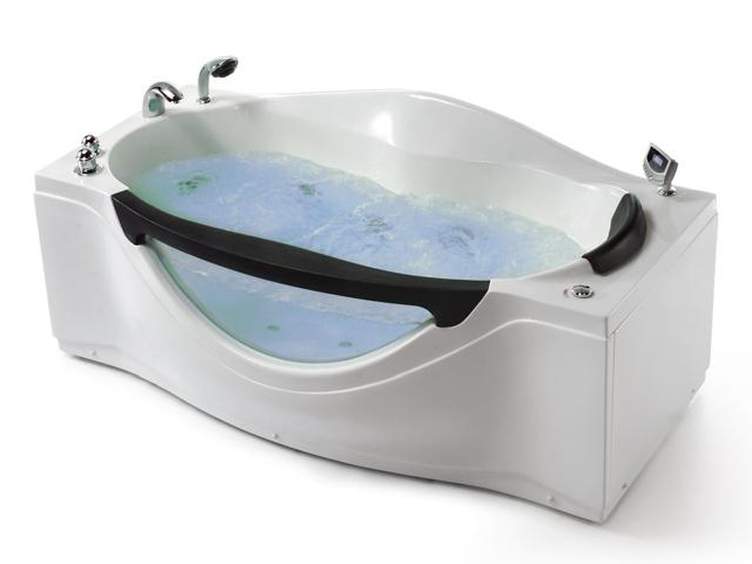 Whirlpool 180cm Rechteck-Badewanne RIO(L).DIGI Classic+