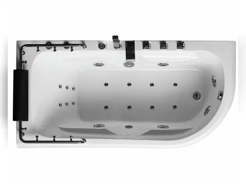 Whirlpool 170cm Rechteck-Badewanne LUZERN(L) Comfort