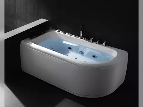 Whirlpool 170cm Rechteck-Badewanne LUZERN(L) Comfort