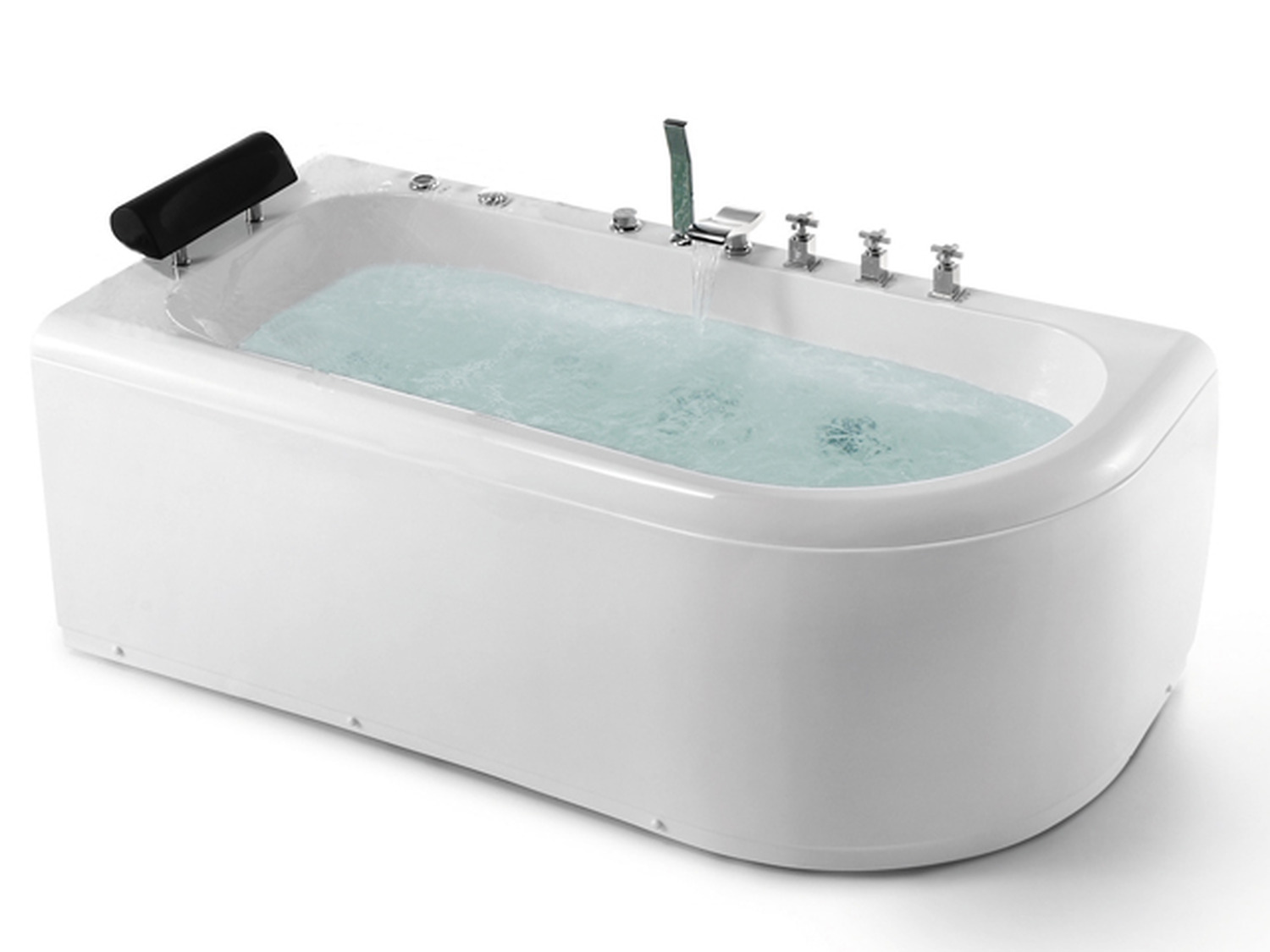 Whirlpool 170cm Rechteck-Badewanne LUZERN(L) Comfort