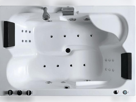 Whirlpool 180cm Rechteck-Badewanne MARSEILLE.LED ComfortLED