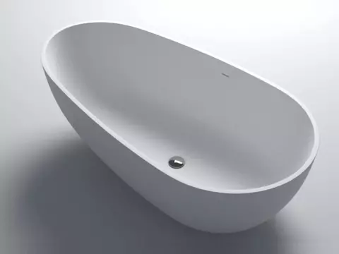 Aqua Bagno freistehende Badewanne Cocon - Corian,...