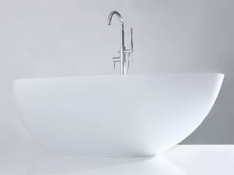 Aqua Bagno freistehende Badewanne Cocon - Corian,...