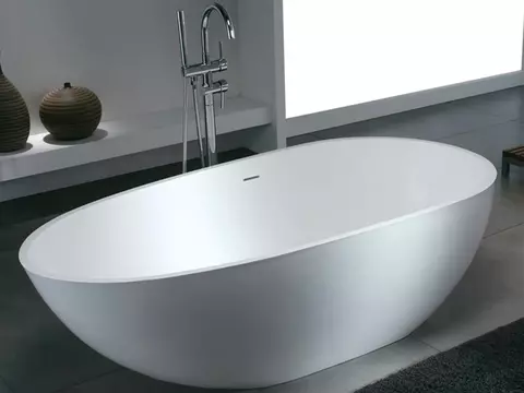 Aqua Bagno freistehende Badewanne Cocon - Corian,...