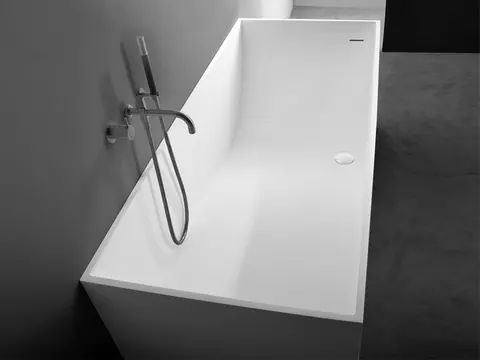 Aqua Bagno freistehende Badewanne Square - Corian,...