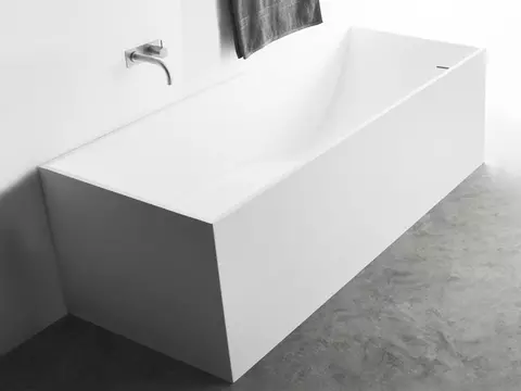 Aqua Bagno freistehende Badewanne Square - Corian,...