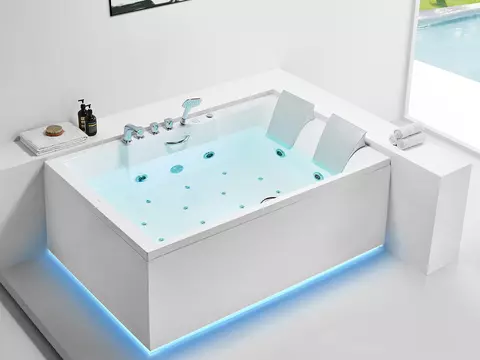 Whirlpool 180cm Eck-Badewanne BRüSSEL Comfort