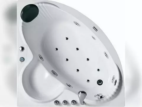 Whirlpool 120cm Eck-Badewanne KIEW Comfort