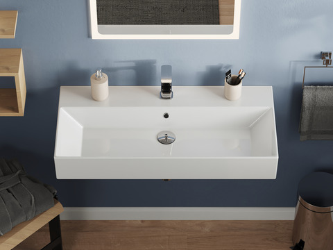 Waschbecken Aufsatzwaschtisch 90cm - Loft - KS.90