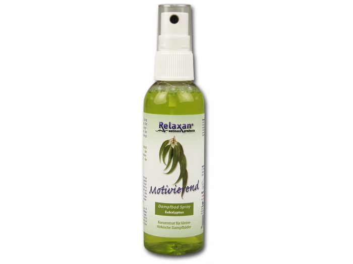 Dampfbad Spray Eukalyptus 100ml konzentrat für Dampfsauna (motivierend, aktiviert die Atmung und fördert die Konzentration)