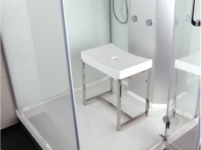Hocker Dampfdusche Relax weiß