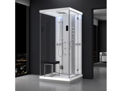 Dampfdusche Relax 100cm Dampfsauna Sauna Freistehend...