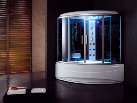 Dampfdusche m. Whirlpool Dampf Sauna B612 1500x1500x2200 mm